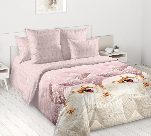 Комплект постельного белья Корги Перкаль - фото 1