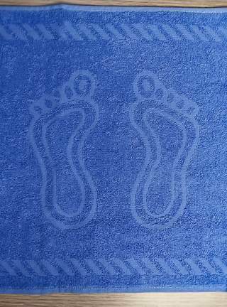Полотенце Ножки махровое темно-голубой - фото 3