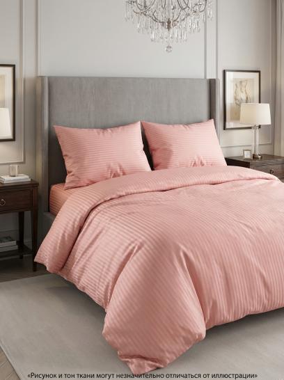 Комплект постельного белья Шпинель тропический персик страйп-сатин - фото 1