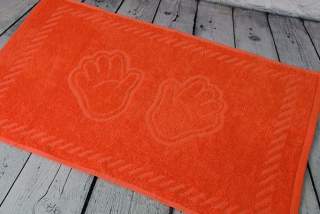 Полотенце Ручки махровое оранжевый - фото 1