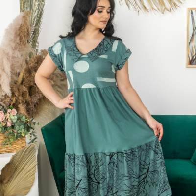 Платье женское Николь зеленый - фото 2