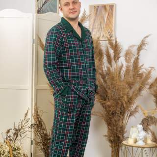 Пижама мужская Ночная сказка зеленый вид 2 - фото 2