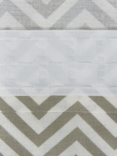 Шторы короткие с подхватами Зигзаг серый - фото 3