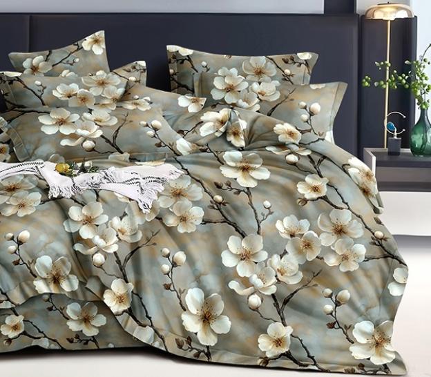 Комплект постельного белья Белоснежная сакура бязь - фото 2