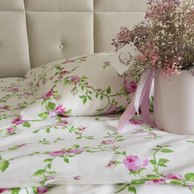 Комплект постельного белья Розы розовый бязь - фото 3