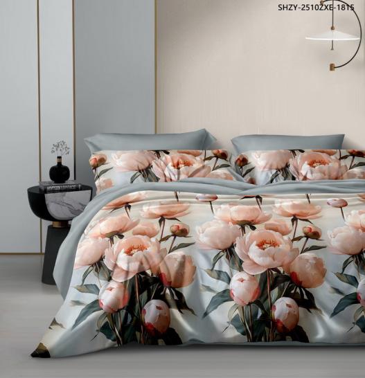 Пододеяльник Пионы (основа) поплин - фото 1