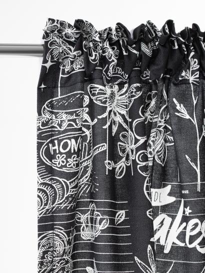 Шторы короткие с подхватами Стрекоза черная - фото 4