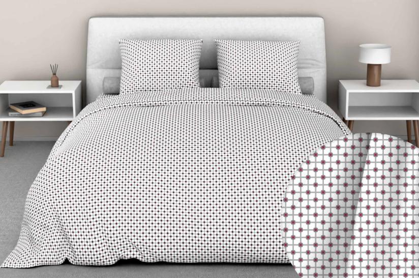 Наволочка Авангард серый бязь - фото 1