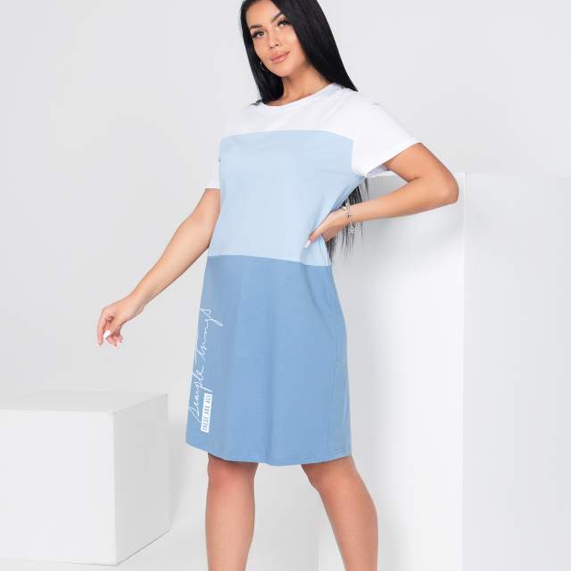 Платье Стелс (голубой) - фото 3