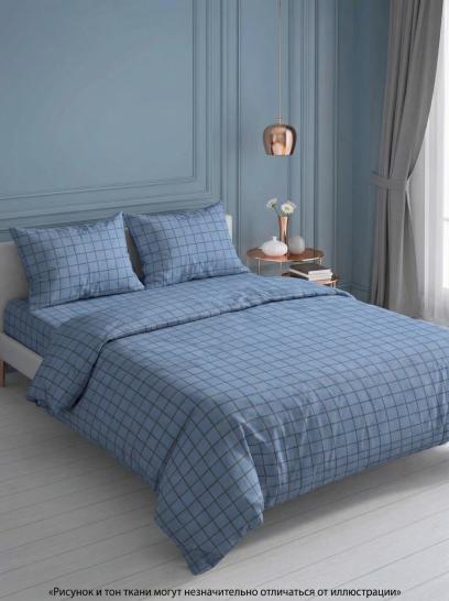 Комплект постельного белья Таттерсол голубой бязь - фото 1