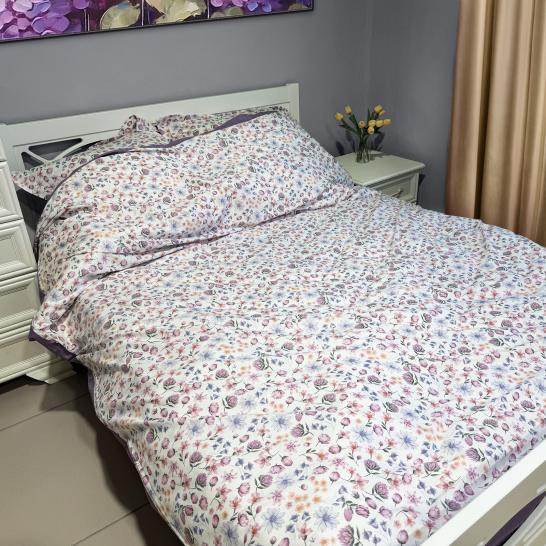 Комплект постельного белья Цветочная сказка сатин - фото 2