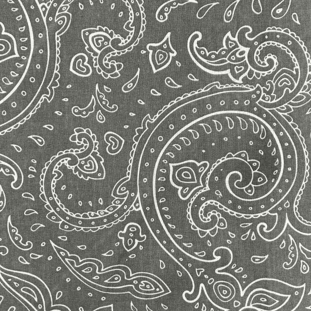 Ткань Турецкие огурцы серый Бязь 150 см  - фото 1