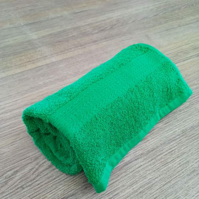 Полотенце махровое  ярко-зеленый - фото 2