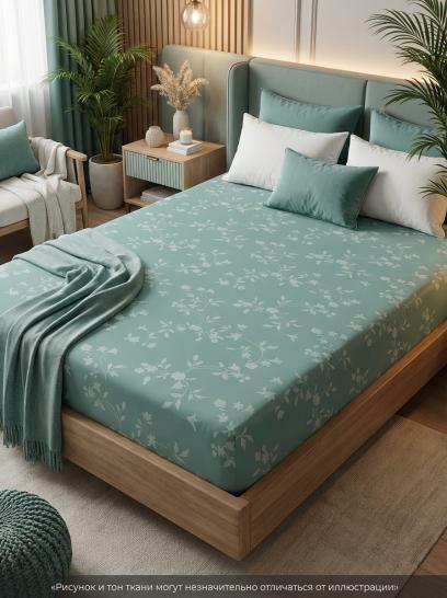 Простыня на резинке Акварель сатин - фото 2