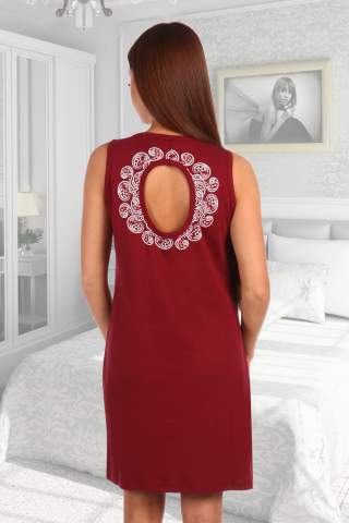 Платье модель 501 Бордовый* - фото 2