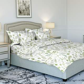 Комплект постельного белья Тори зеленый бязь - фото 1
