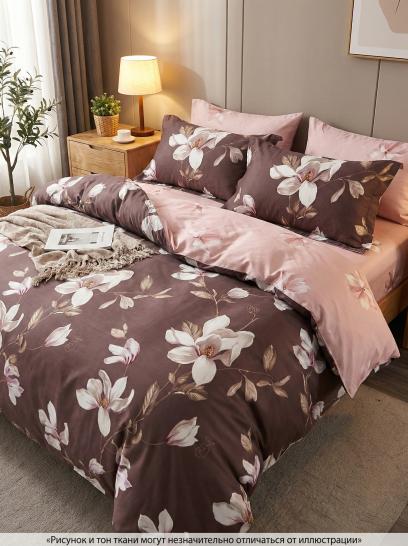 Комплект постельного белья Розовая магнолия поплин - фото 1