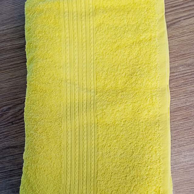 Полотенце махровое  лимонный - фото 3