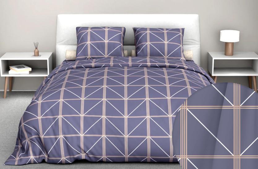 Комплект постельного белья Теорема серый бязь - фото 2