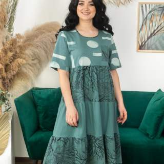 Платье женское Роза зеленый - фото 1