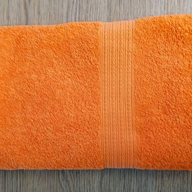 Полотенце махровое  оранжевый - фото 3