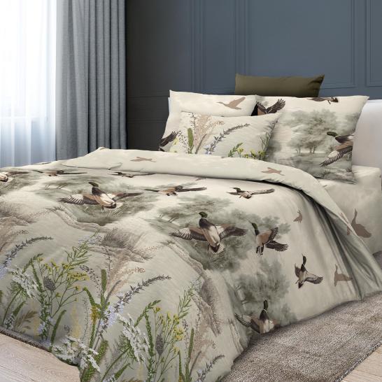 Простыня Утиная охота Бязь ГОСТ - фото 1