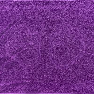 Полотенце Ручки махровое фиолетовый - фото 1