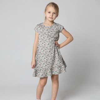 Платье для девочек Каролина серый - фото 1