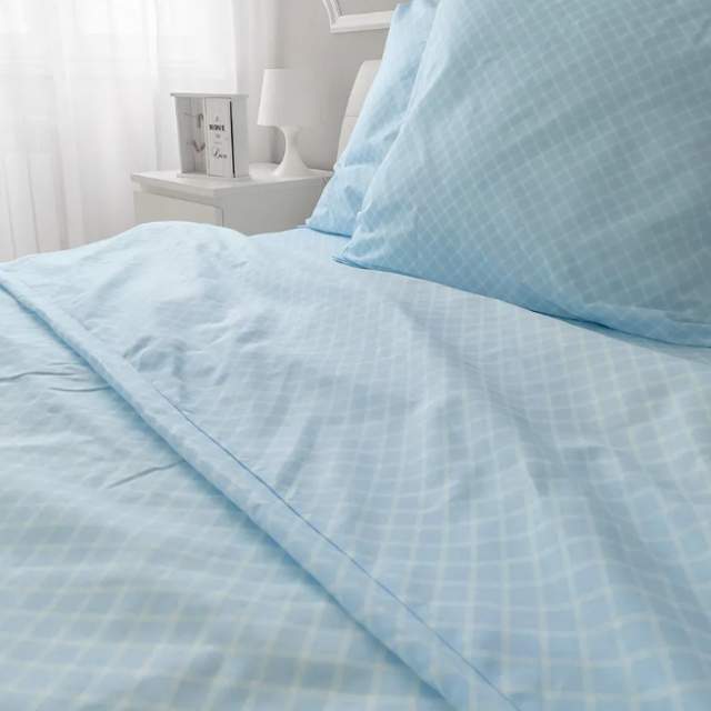 Комплект постельного белья Виши голубой бязь - фото 3