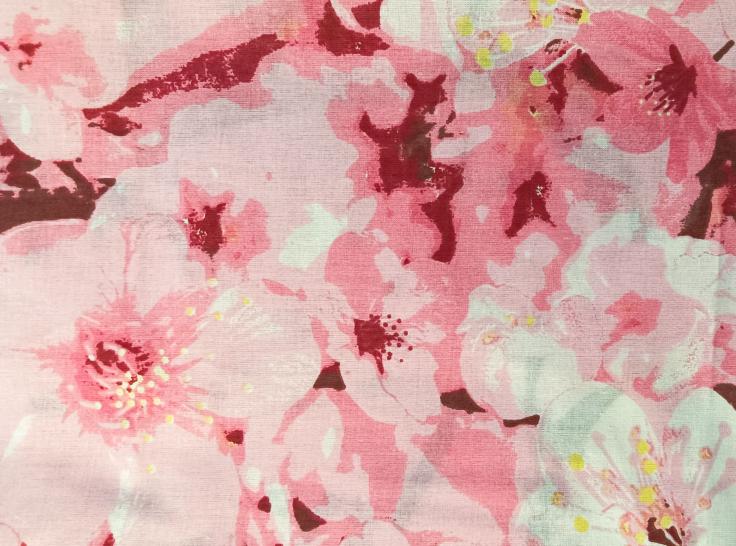 Комплект постельного белья Сакура розовый поплин - фото 2
