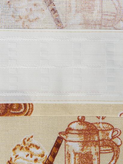 Шторы короткие с подхватами Кофемания - фото 3