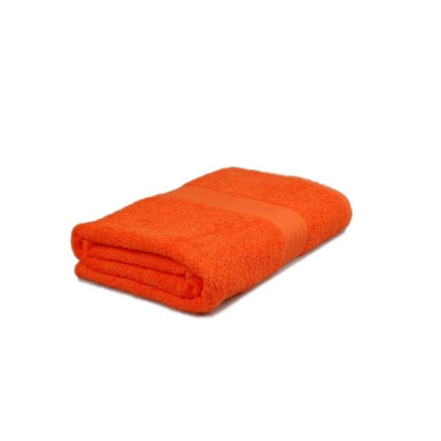 Полотенце махровое  оранжевый - фото 1