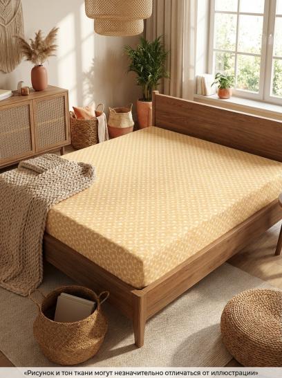 Простыня на резинке Лабиринт сатин - фото 1