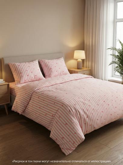 Комплект постельного белья Мильфлер розовый бязь - фото 1