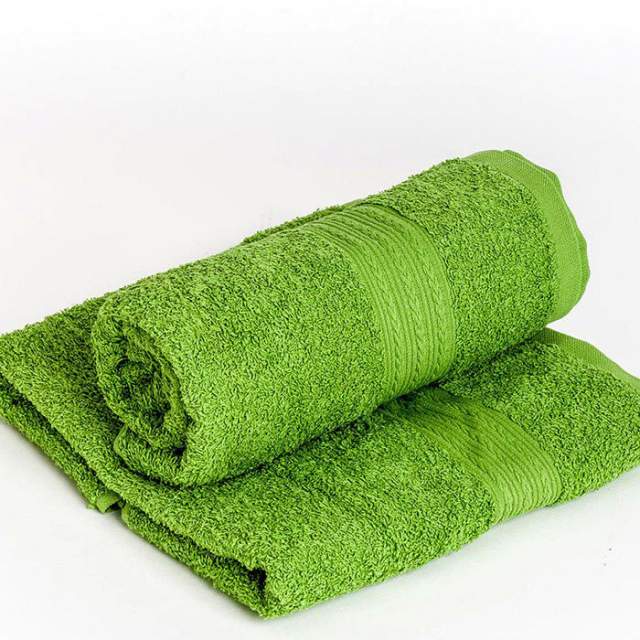 Полотенце махровое зеленый - фото 1