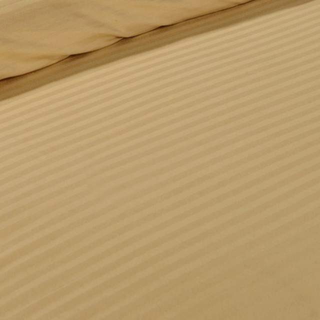 Комплект постельного белья Жемчужина песочный страйп-сатин - фото 2