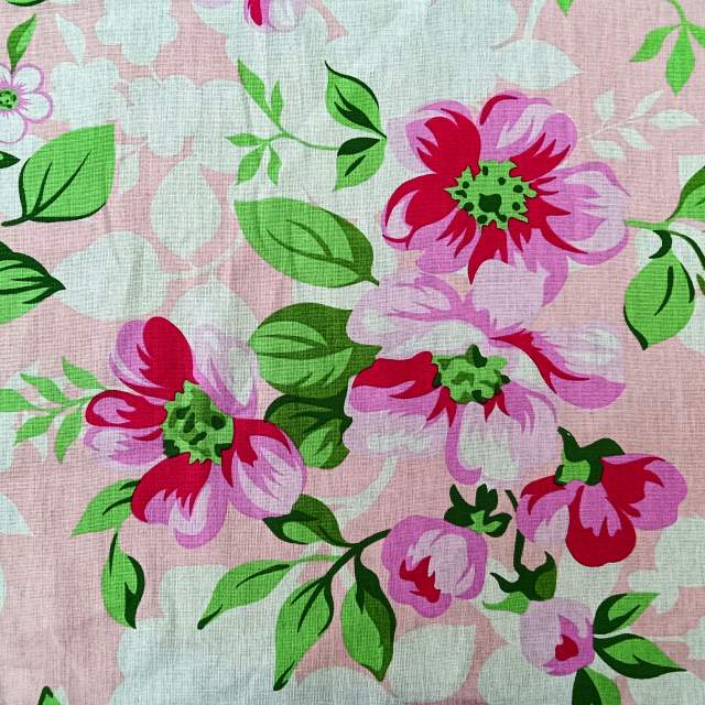 Ткань Яблоневый цвет розовый Бязь 150 см  - фото 2