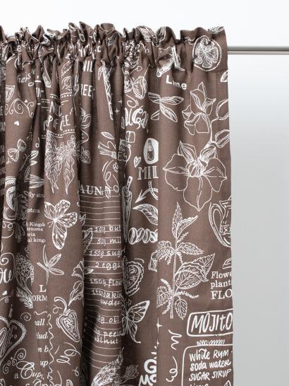 Шторы короткие с подхватами Стрекоза капучино - фото 2