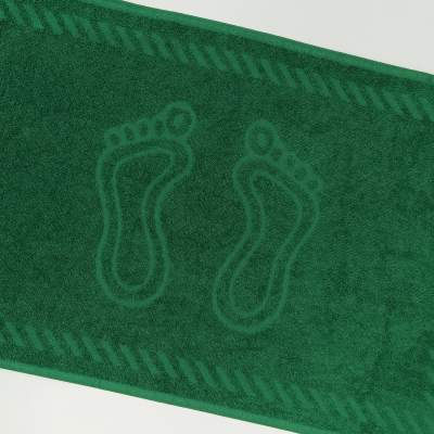 Полотенце махровое Ножки темно-зеленый - фото 1