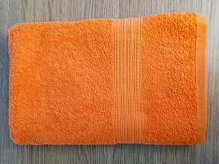 Полотенце махровое  оранжевый - фото 3