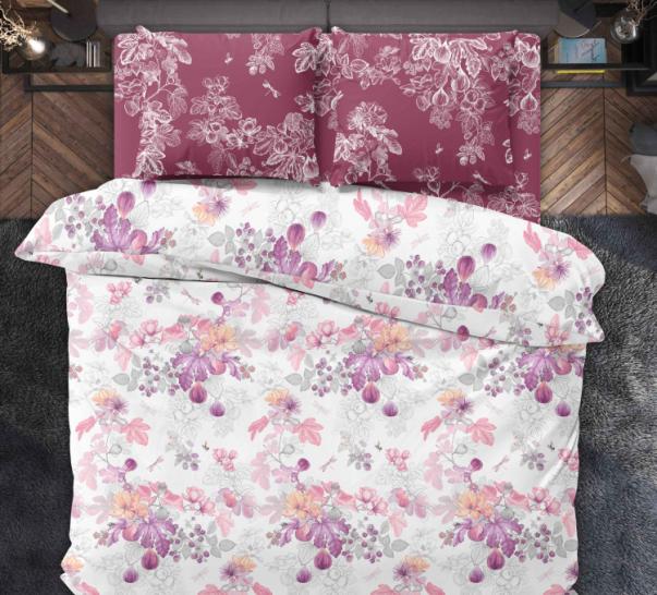 Простыня Инжир бордо (компаньон) бязь - фото 1