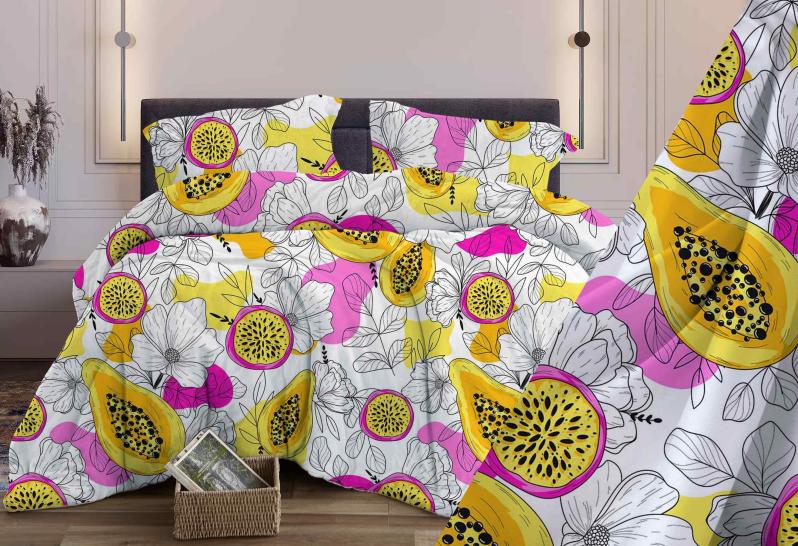 Комплект постельного белья Папайя белоземельный бязь - фото 2