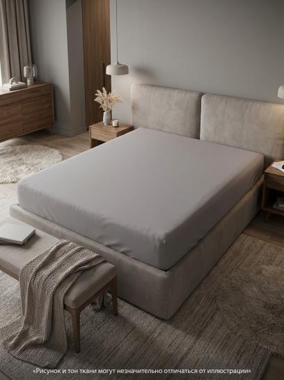 Простыня на резинке Грей сатин - фото 1