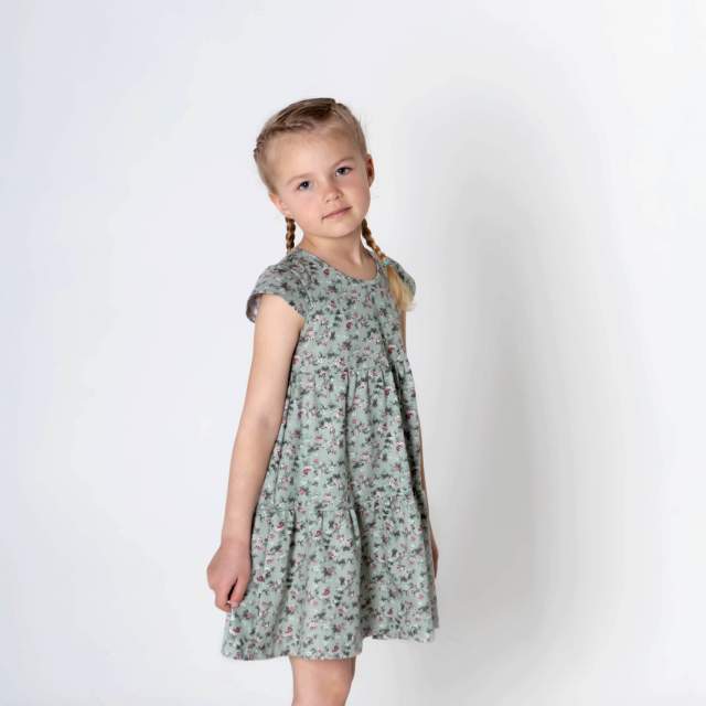 Платье для девочек Сильвия серый - фото 2