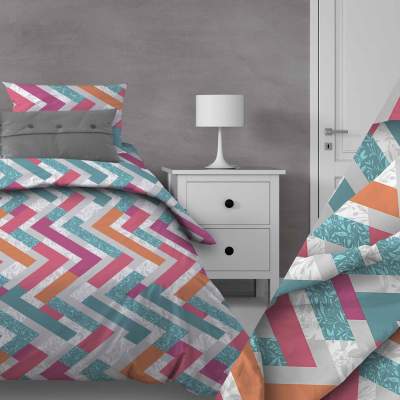 Комплект постельного белья Монблан разноцветный бязь - фото 1