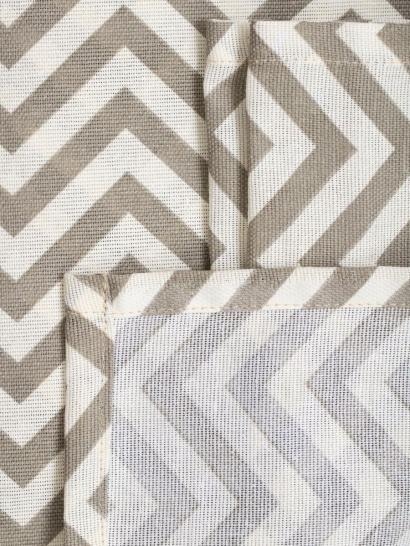Шторы длинные Зигзаг серый - фото 3