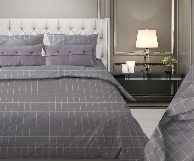 Пододеяльник Таттерсол серо-бежевый бязь - фото 1