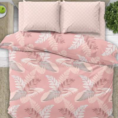 Комплект постельного белья Мирель розовый бязь - фото 1