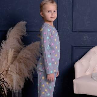 Пижама Чудо (детская) серый - фото 2