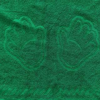 Полотенце махровое Ручки темно-зеленый - фото 1